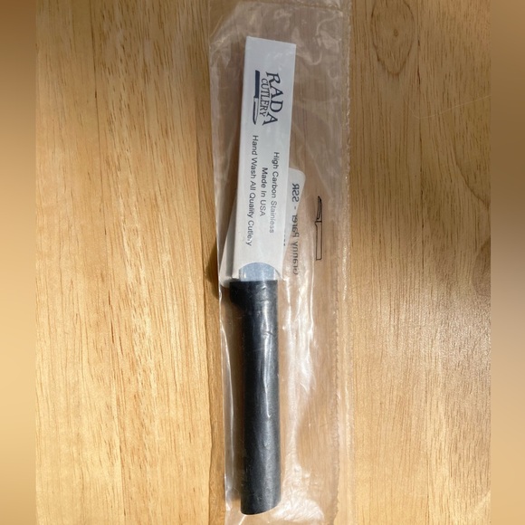 RADA CUTLERY W200 Granny Paring Knife Stainless Steel Blade Black Handle USA - Picture 1 of 6